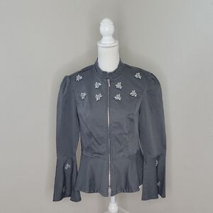 I-N-C Embellished Gray Women's Jacket